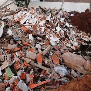 Remoção de entulhos de obra